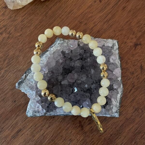 Yellow Jade Crystal bracelet