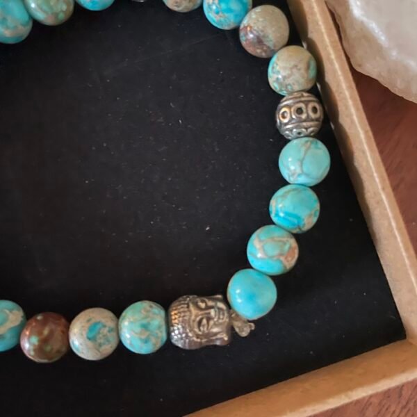 Turquoise Jasper crystal bracelet - Image 2