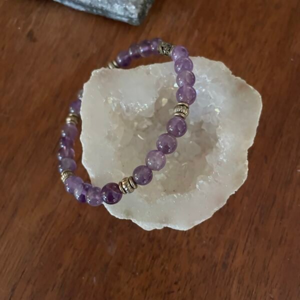 Amethyst crystal bracelet - Image 2