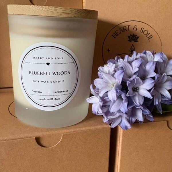 Bluebell woods soy wax candle